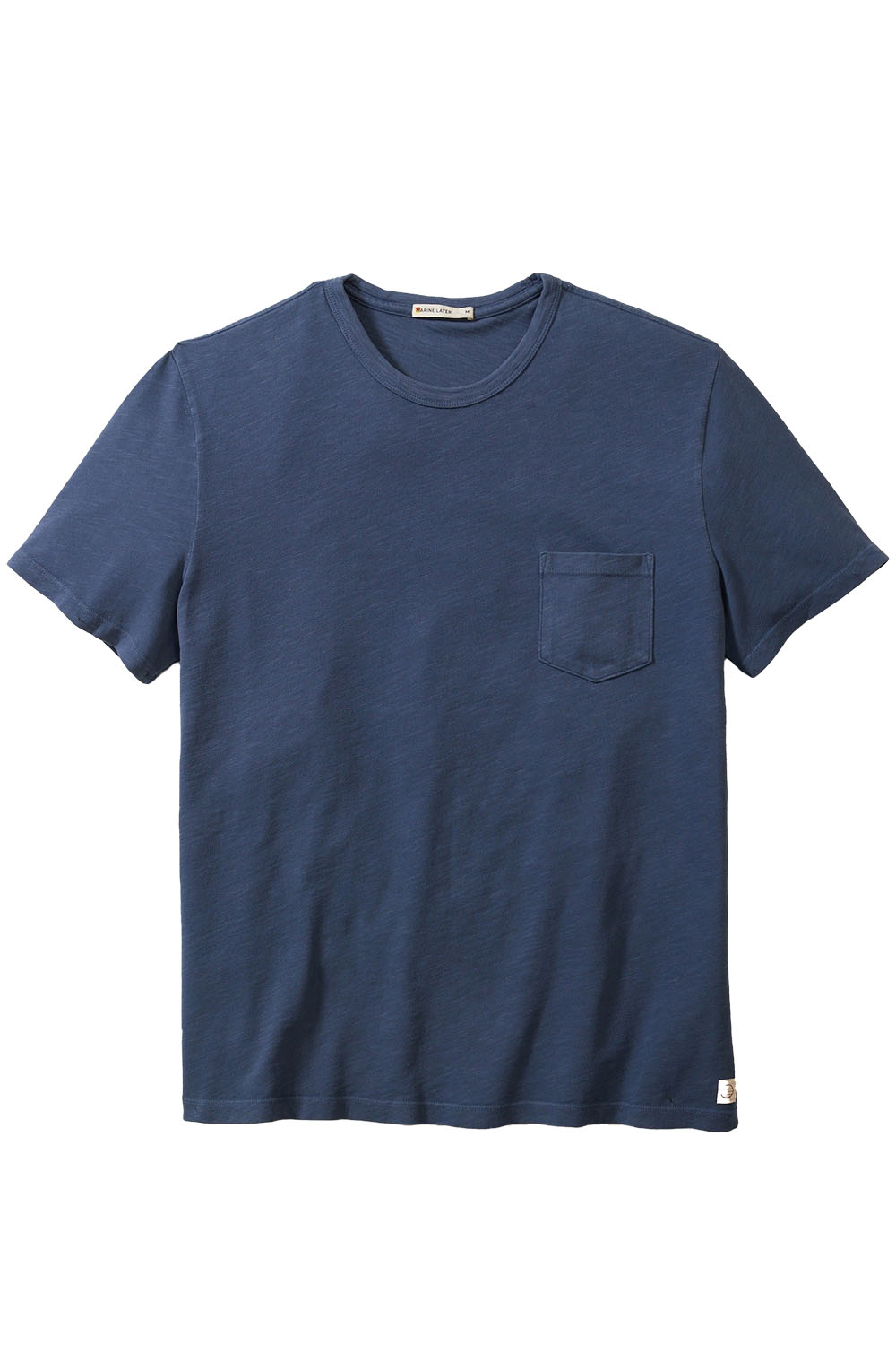 Marine Layer - RELAXED HEAVY SLUB PKT TEE - Orion Blue - Flatlay