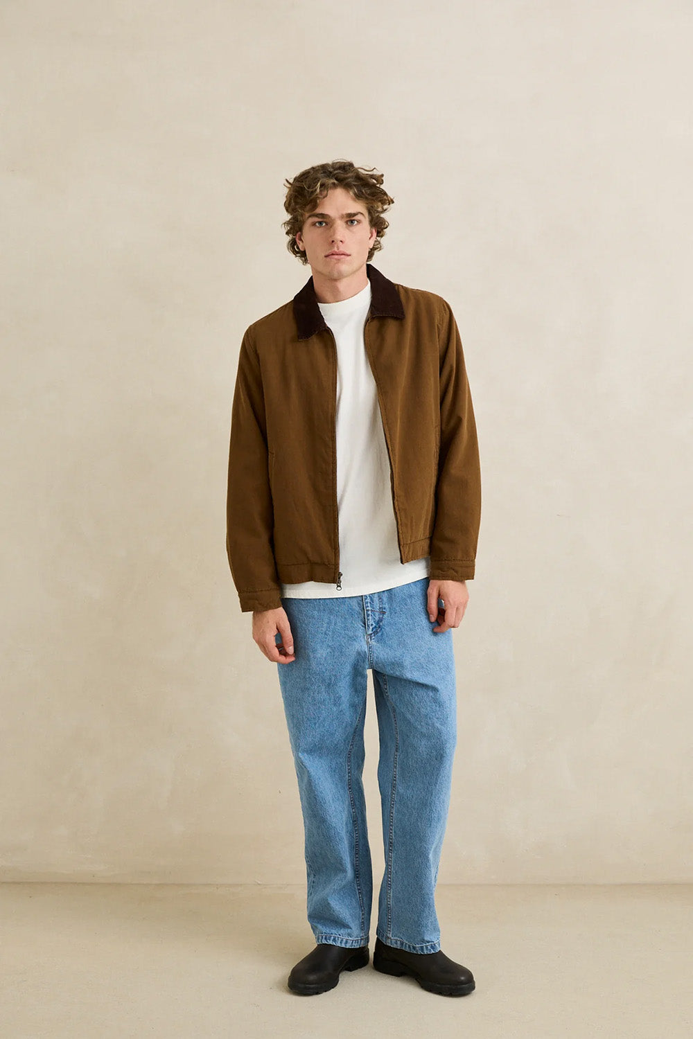 Rhythm James Jacket in Coffee — Front view