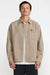 RVCA Dayshift Solid Flannel in Wheat — Front view
