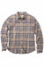 Marine Layer - PACIFICA STRETCH OVERSHIRT Taupe Plaid - Flatlay