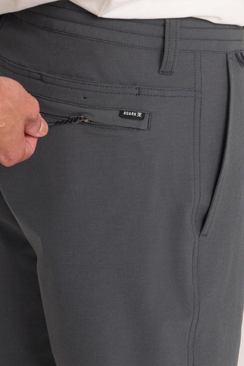 Roark - Hytide Hybrid - Charcoal - Back Pocket