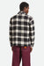 Brixton UNION ZIP FLANNEL Off White/Black Back