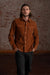 Iron & Resin - Corduroy Ojai Shirt - Rust - Model Front