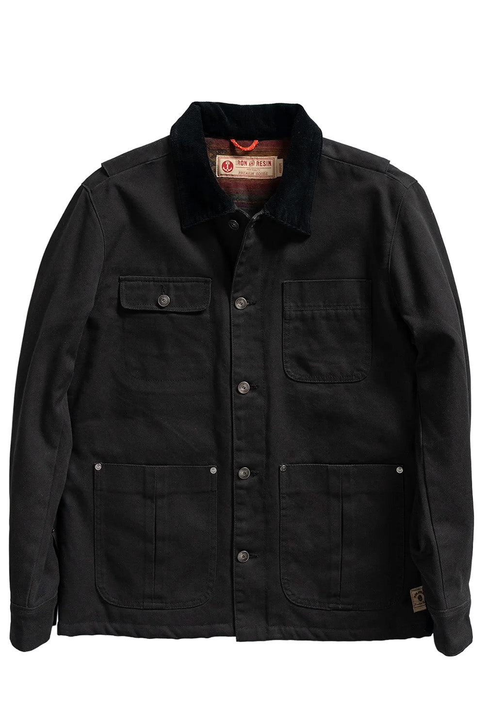 Iron & Resin - Remington Jacket - Black - Flatlay Front
