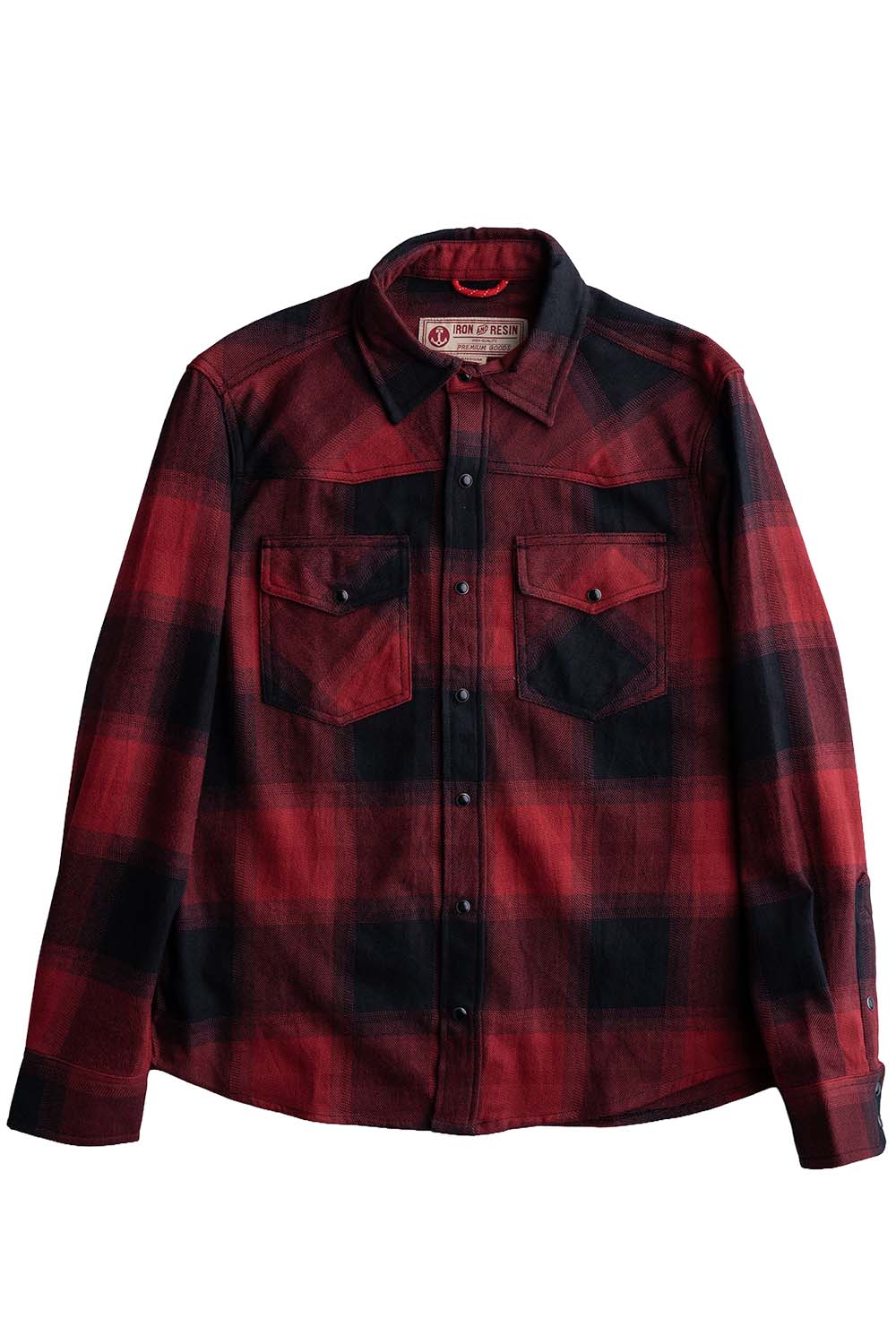 Iron & Resin - Somis Shirt - Red - Flatlay Front