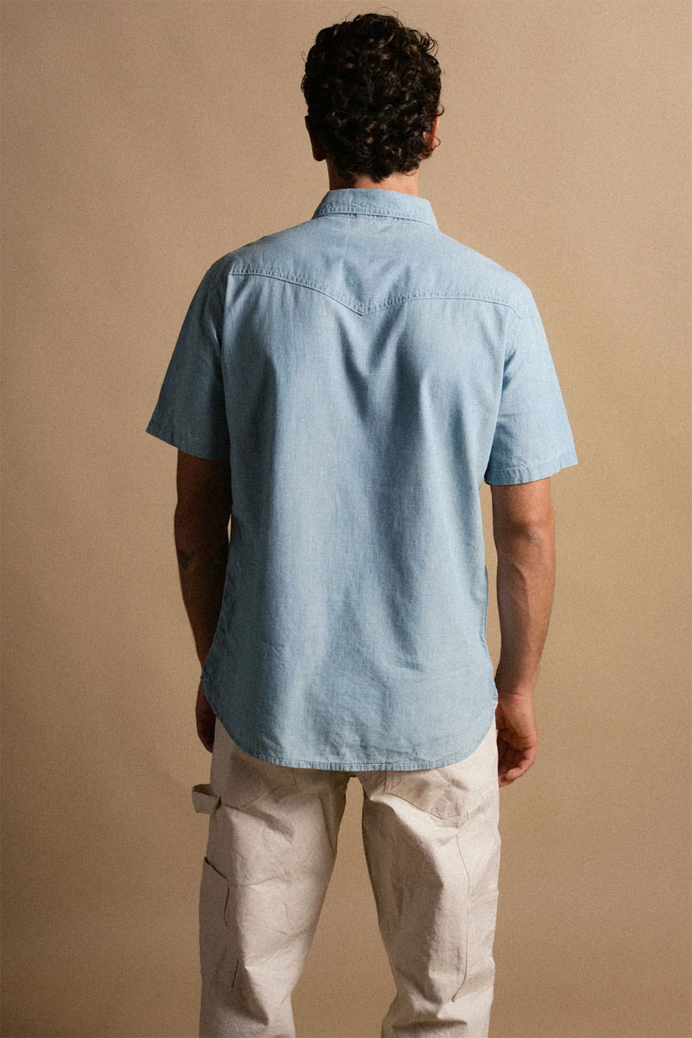 iron and resin badwater shirt blue back