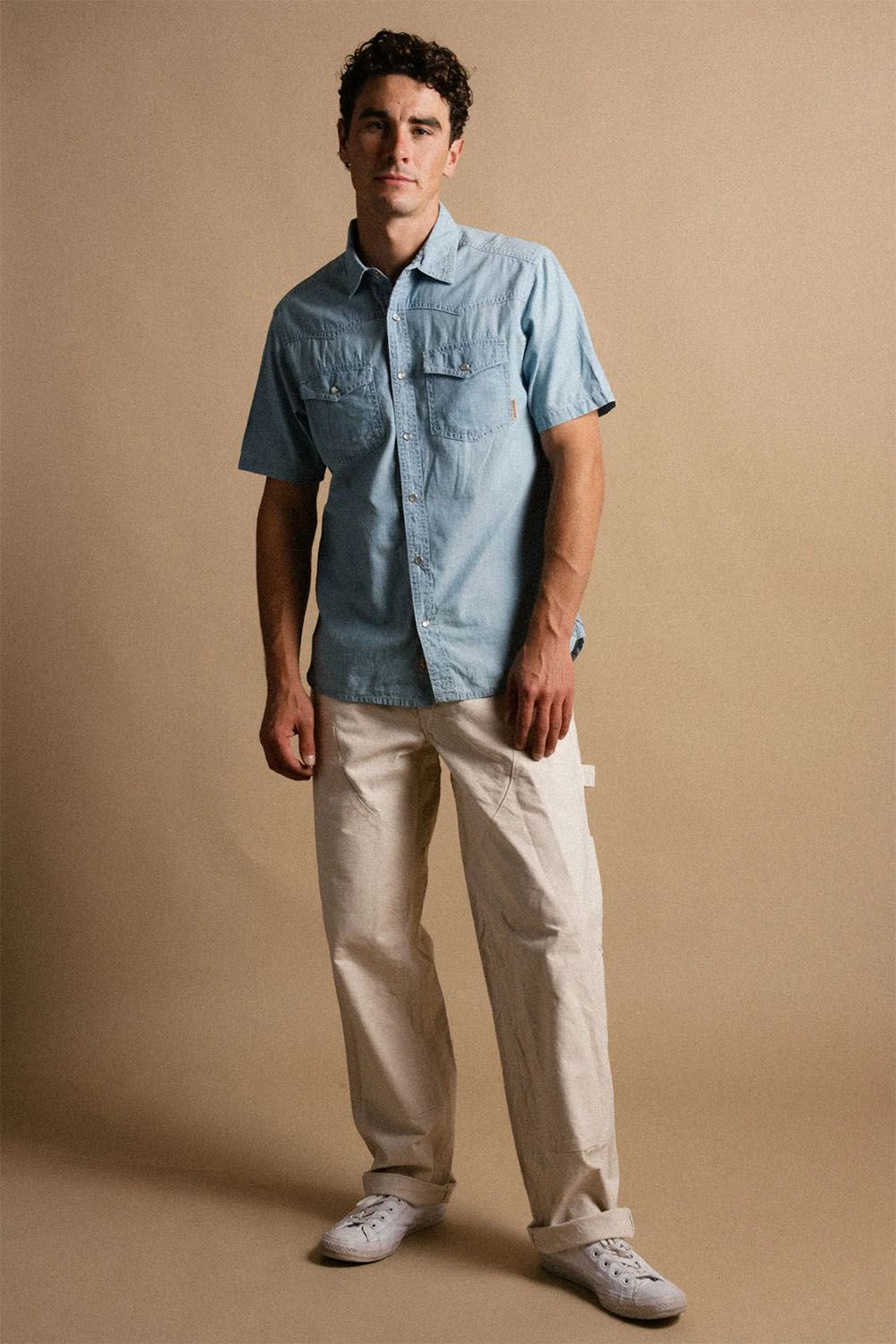 iron and resin badwater shirt blue front