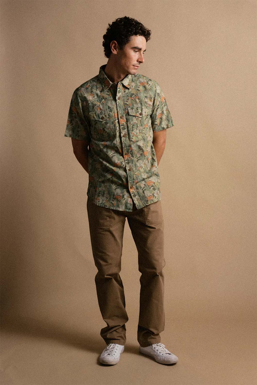 iron and resin cactus shirt green