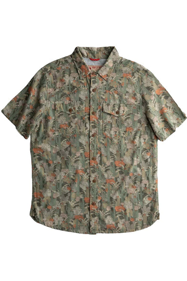 iron and resin cactus shirt green flatlay