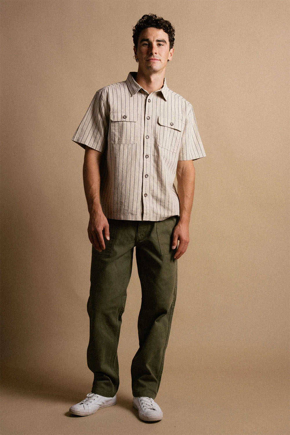iron and resin gil shirt natural 