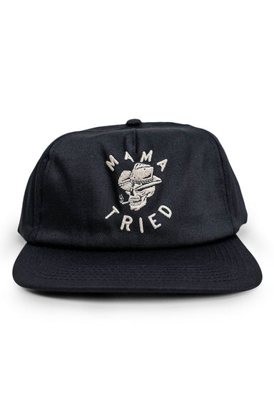 iron and resin mama tried hat black front