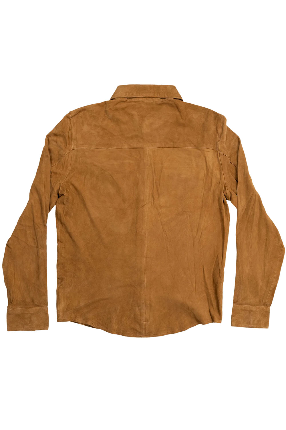 iron and resin roughneck shirt cognac back