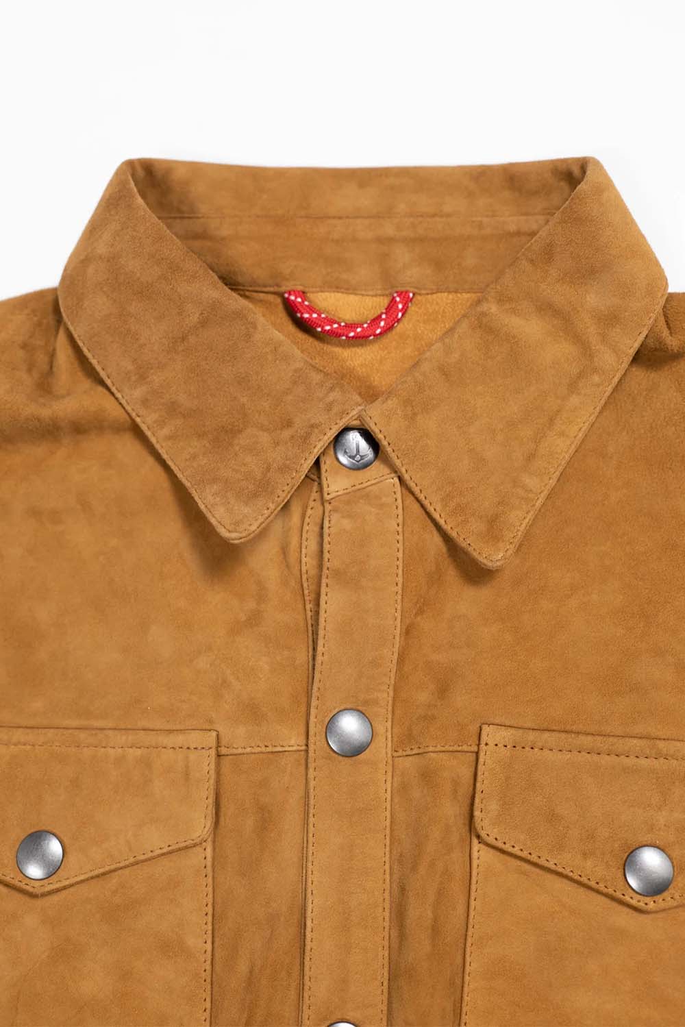 iron and resin roughneck shirt cognac detail