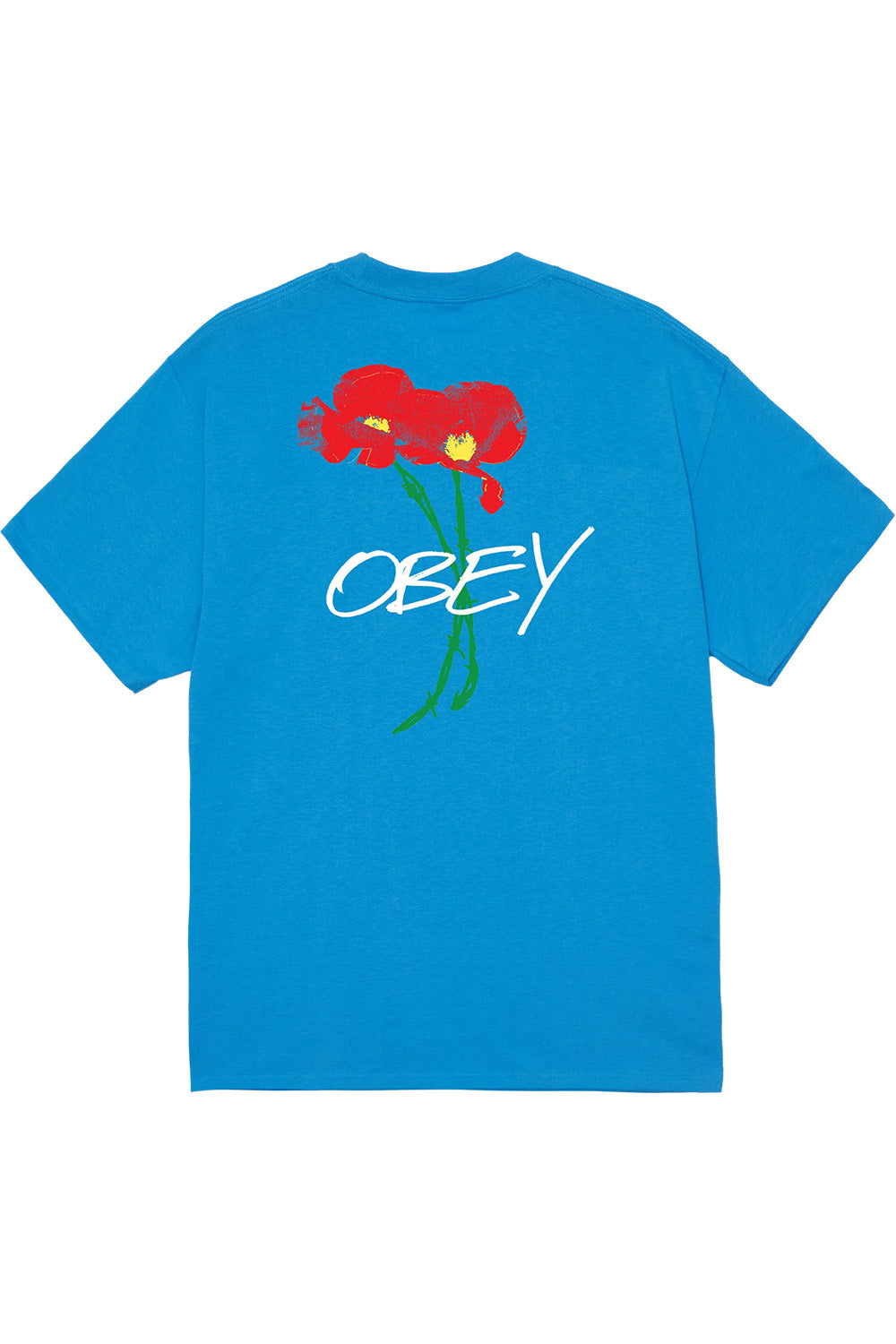 Obey - Poppies - Azure Blue - Back
