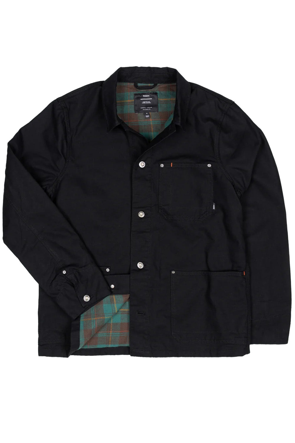 Finisterre - Basset Flannel Lined Jacket - Black - Flatlay