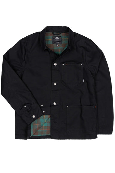 Finisterre - Basset Flannel Lined Jacket - Black - Flatlay