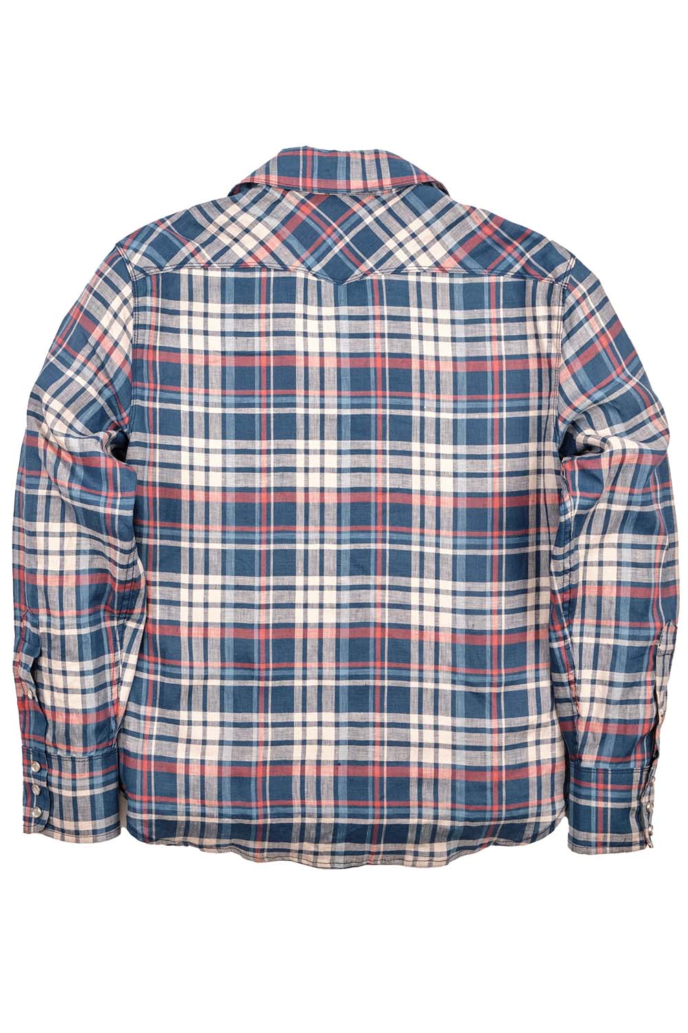Freenote - Western Scout - Kingfisher Blue Plaid - Back