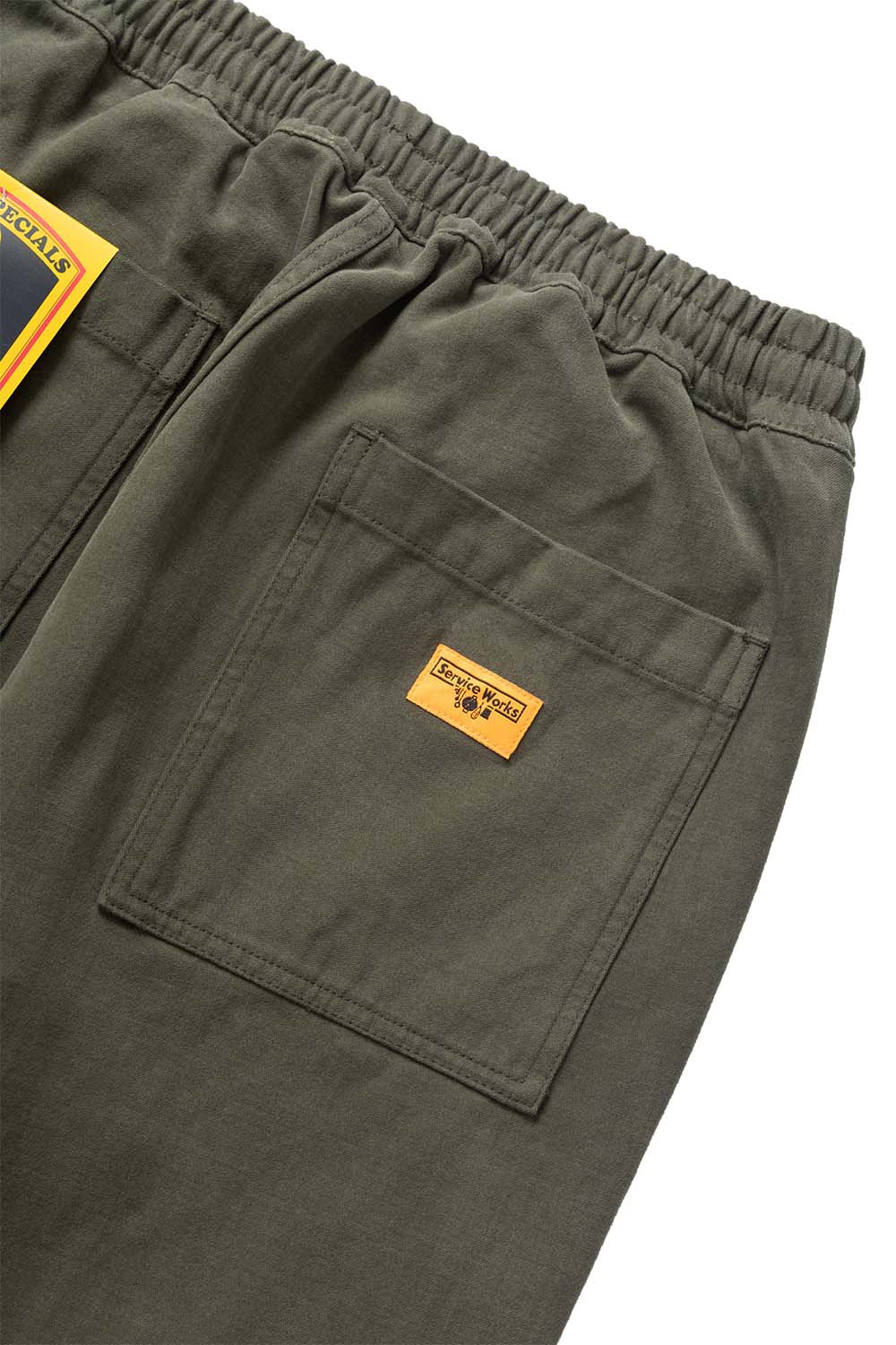 Service Works - Moleskin Chef Pants - Moss - Back Detail