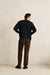 Rhythm - Heritage Bloom Cardigan - Midnight - Model Back
