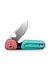 The James Brand - The Redstone Knife - Coral/Turquoise/PP Serrated