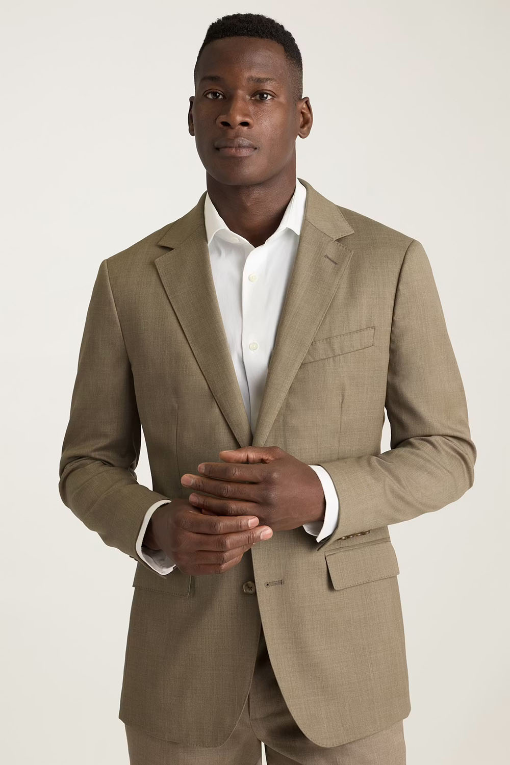 Bonobos - Jetsetter Slim Wool Blazer - Tan - Front