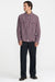 RVCA Big RVCA Flannel in Red Earth — Full-Body view