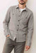 Marine Layer PACIFICA OVERSHIRT Grey Railroad Stripe Front