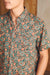Faherty - SS Breeze Shirt - Rose Turquoise Blossom - Detail