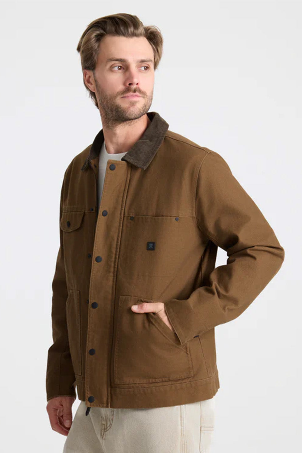 Roark - Open Roads Waxed Canvas Jacket - Otter - Side