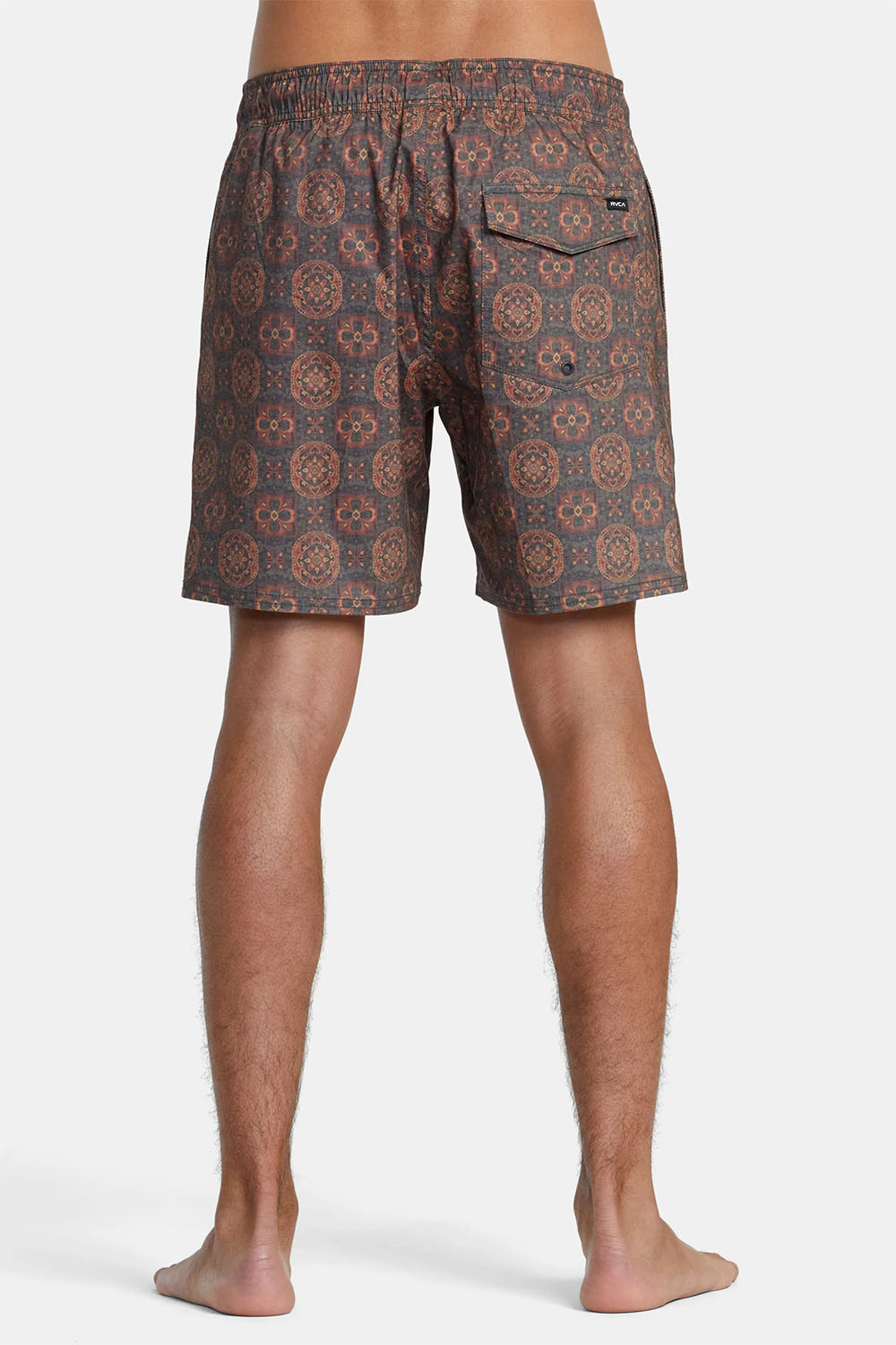 RVCA - Barnes Elastic Short - Red Earth - Back