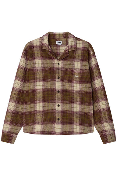 Obey LAUREL WOVEN Moss Green Multi Front