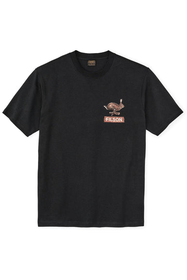 Filson HARE CHASE GRAPHIC T-SHIRT Black Front