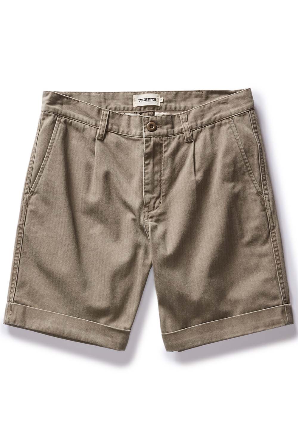 Taylor Stitch - Matlow Short - Baked Soil Herringbone - Flatlay