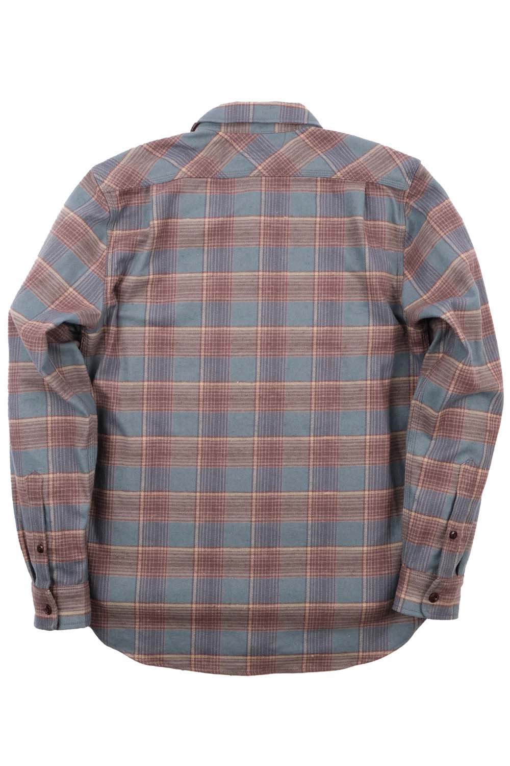 Freenote - Jepson Plaid Woven - Dusty Blue Plaid - Back