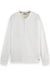Scotch & Soda - SLUB HENLEY LS - Bright White - Flatlay