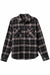 Brixton - Bowery LW Ultra Flannel - Charcoal/Black - Flatlay