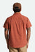 Brixton - Charter Print SS - Terracotta Pyramid - Back