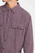RVCA Big RVCA Flannel in Red Earth — Detail-1 view
