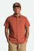 Brixton - Charter Print SS - Terracotta Pyramid - Front