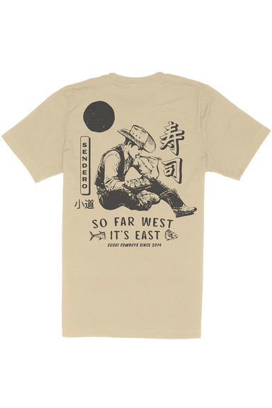Sendero - So Far West T-Shirt - Cream - Flatlay