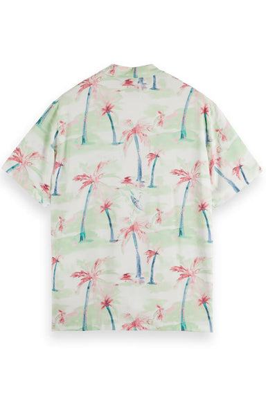 Scotch & Soda - Allover Printed Viscose SS - Palmtree Hawaii - Back