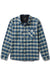 Roark Revival Crossroads Flannel in Deep Blue — Flatlay view