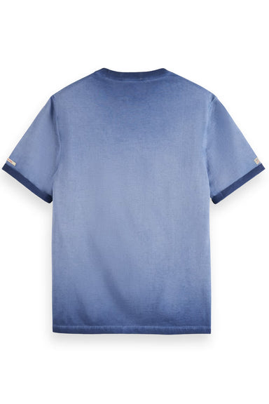 Scotch & Soda - Garment Dyed Crewneck Logo Tee - Navy Blue - Back