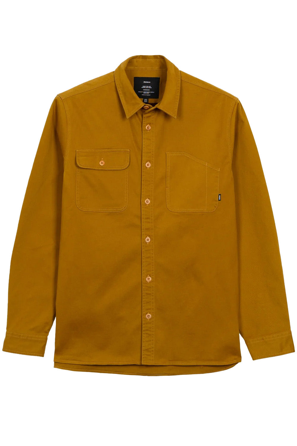 Finisterre - Eddystone Shirt - Burnt Ochre - Flatlay
