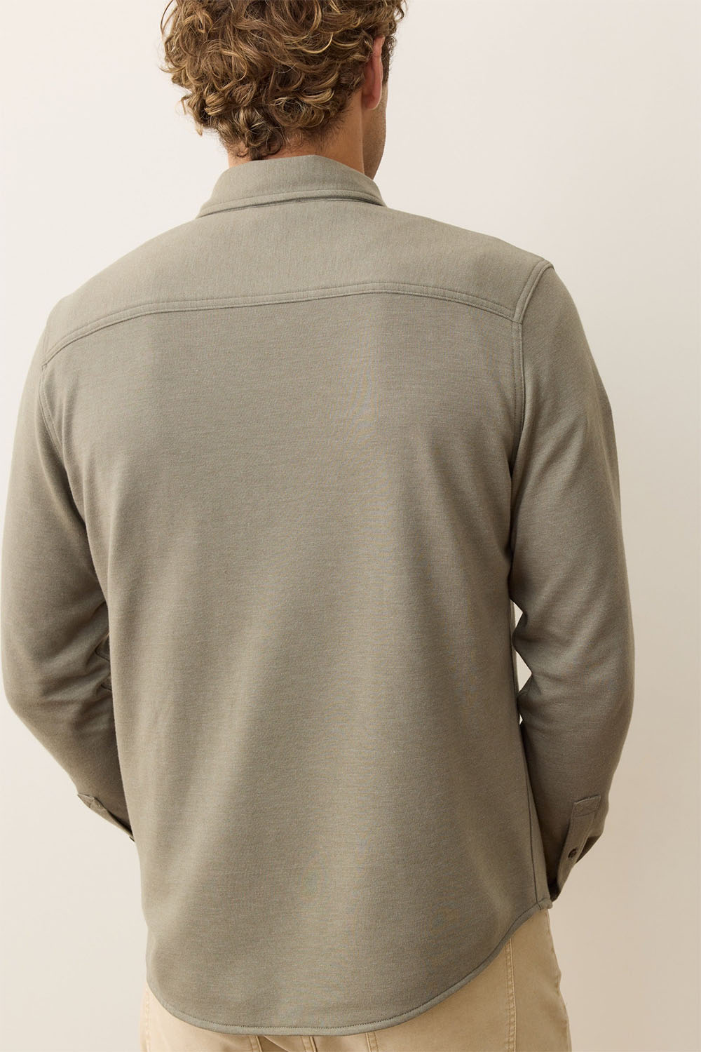 Marine Layer PACIFICA STRETCH SHIRT Vetiver Back