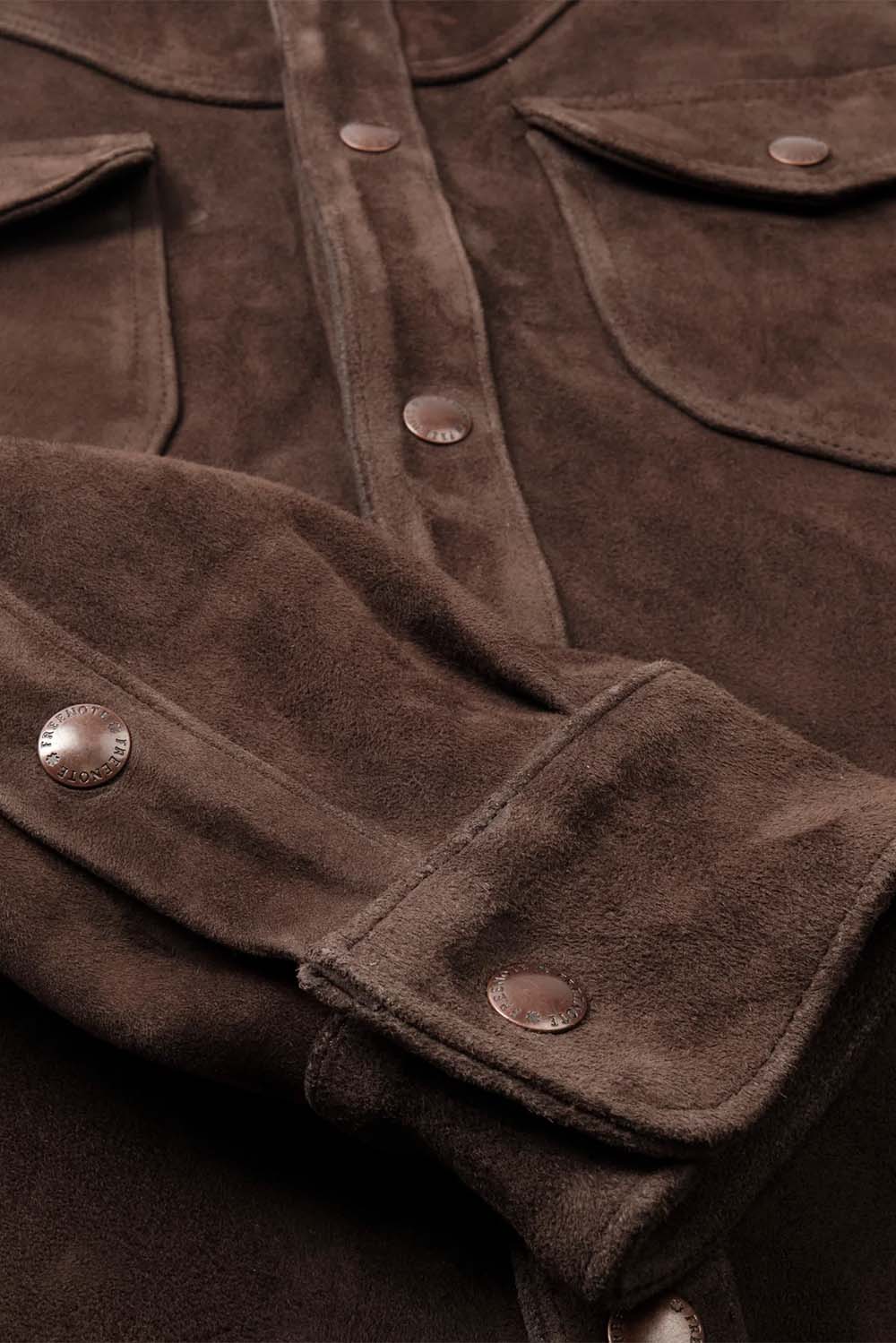 Freenote Cloth - Packard - Chocolate Goatskin - Sleeve