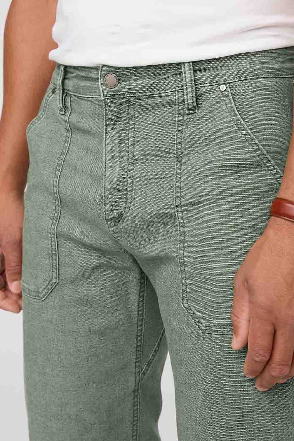 Duer - Stretch Canvas Utility Pant - Pine - Detail