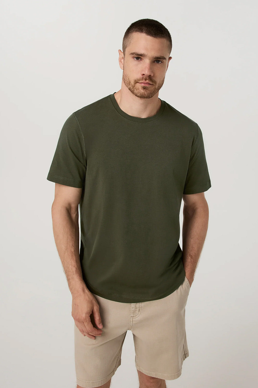 Vuori - Tuvalu Tee - Olive - Front