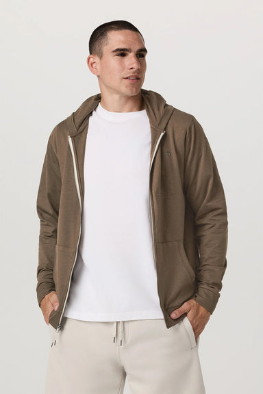Vuori - Coronado Hoodie - Espresso Heather - Front
