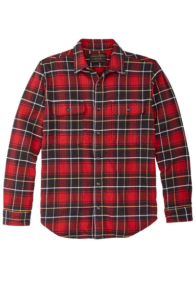 Filson - Vintage Flannel Workshirt - Red Charcoal Plaid - Front